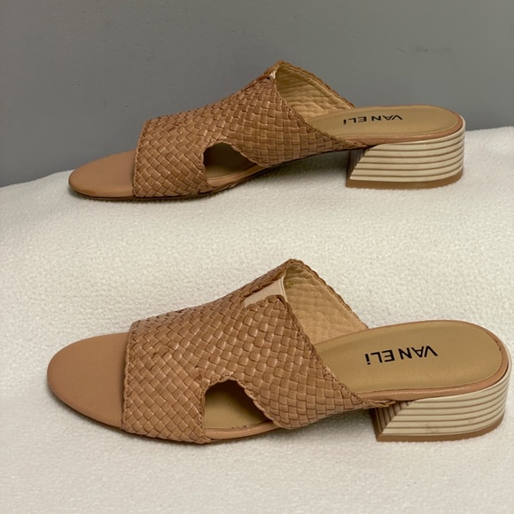 Vaneli Maje Woven Slip On Sandals, Womens, 8N, Leather, New - Picture 6 of 10